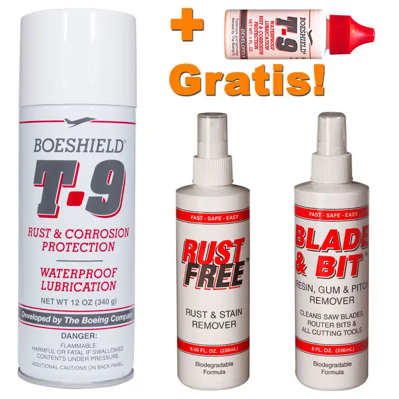 Boeshield SET Introductie actie Boeschield T-9 pakket nu met gratis flesje T-9 | Goed beoordeeld