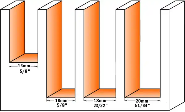 GRN Tools 653.685.12 Rechte frees met WPL messen CNC Z1+1 18 mm x 120 mm schacht 20 mm - Favoriet van klanten