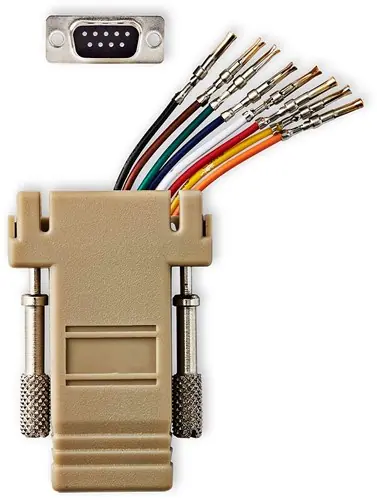Nedis Seriele Adapter Adapter D-SUB 9-Pins Female RJ45 Female Vernikkeld Ivoor Doos - CCGB52820IV - Snelle levering