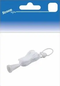 Stroomlijn Trekkoord met witte knop 190 cm 6641460 | Populair