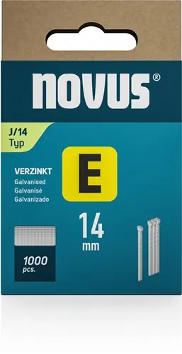 Novus Nagels (spijker) E J/14mm SB 1000 stuks - 044-0073 044-0088 | Opruiming