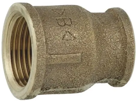 Kirchhoff Rood messing reducerende dubbele contactdoos, blanco, 1/2"IT x 3/8"IT, (3240) - 988954213 | Vanaf nu beschikbaar