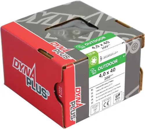 Dynaplus Constructieschroef Ar-Coating Platkop Deeldraad +Snijpunt Torx TX30 6.0X200/80 100 stuks - 0281.08.51401 - Op = op