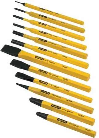 Stanley handgereedschap Koudbeitel- En Drevelset 12Dlg. - 4-18-299 | Bestseller