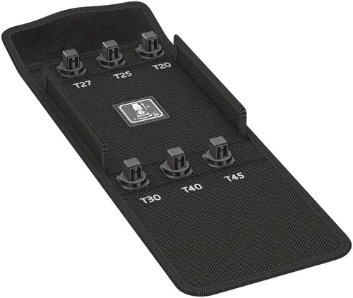 Nog enkele stuks | Wera 9405 Textiel Box 8767 C TORX® HF 2, leeg, 152 x 159 x 35 mm - 05136454001