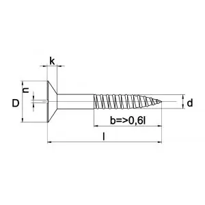 Kobout 697MB02012 houtschroef verzonkenkop zaagsnede DIN 97 messing blank 2x12 mm - Laatste kans