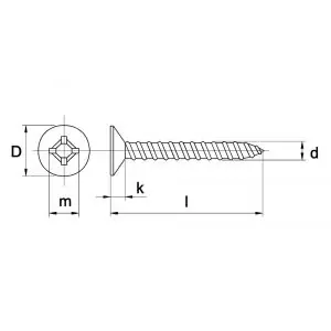 Kobout 67982EV39016 zelftappende plaatschroef verzonkenkop Philipsdrive (kruiskop) DIN 7982 galvanisch verzinkt 3,9x16 mm | Premium