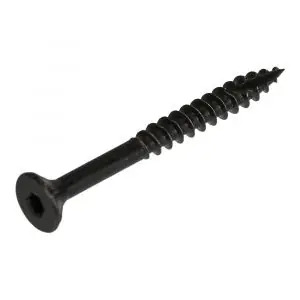Superprijs - Blackline spaanplaatschroef HCP zwart platkop PK Torx TX 20 met snijpunt 5.0x70/42 mm kuip 50 stuks 6904.20.15070